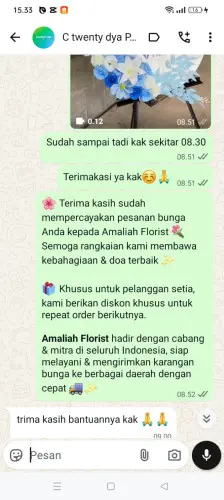 Testimonial Standing Flower kuta selatan